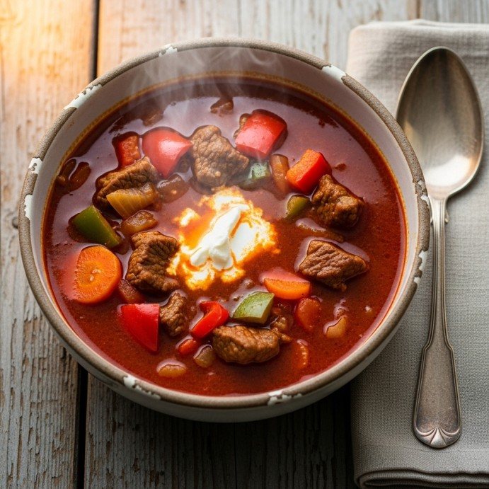 Ungarische Gulasch-Suppe
